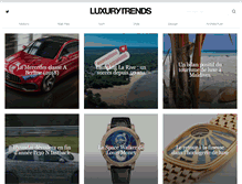 Tablet Screenshot of luxurytrends.fr